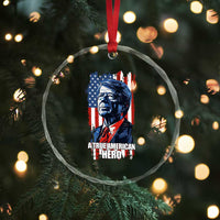 39th President Jimmy Carter Crystal Glass Ornament True American Hero US Flag Presidents' Day TS02