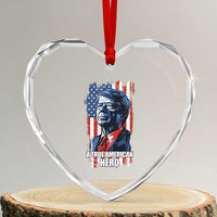 39th President Jimmy Carter Heart Crystal Glass Ornament True American Hero US Flag Presidents' Day - Wonder Print Shop