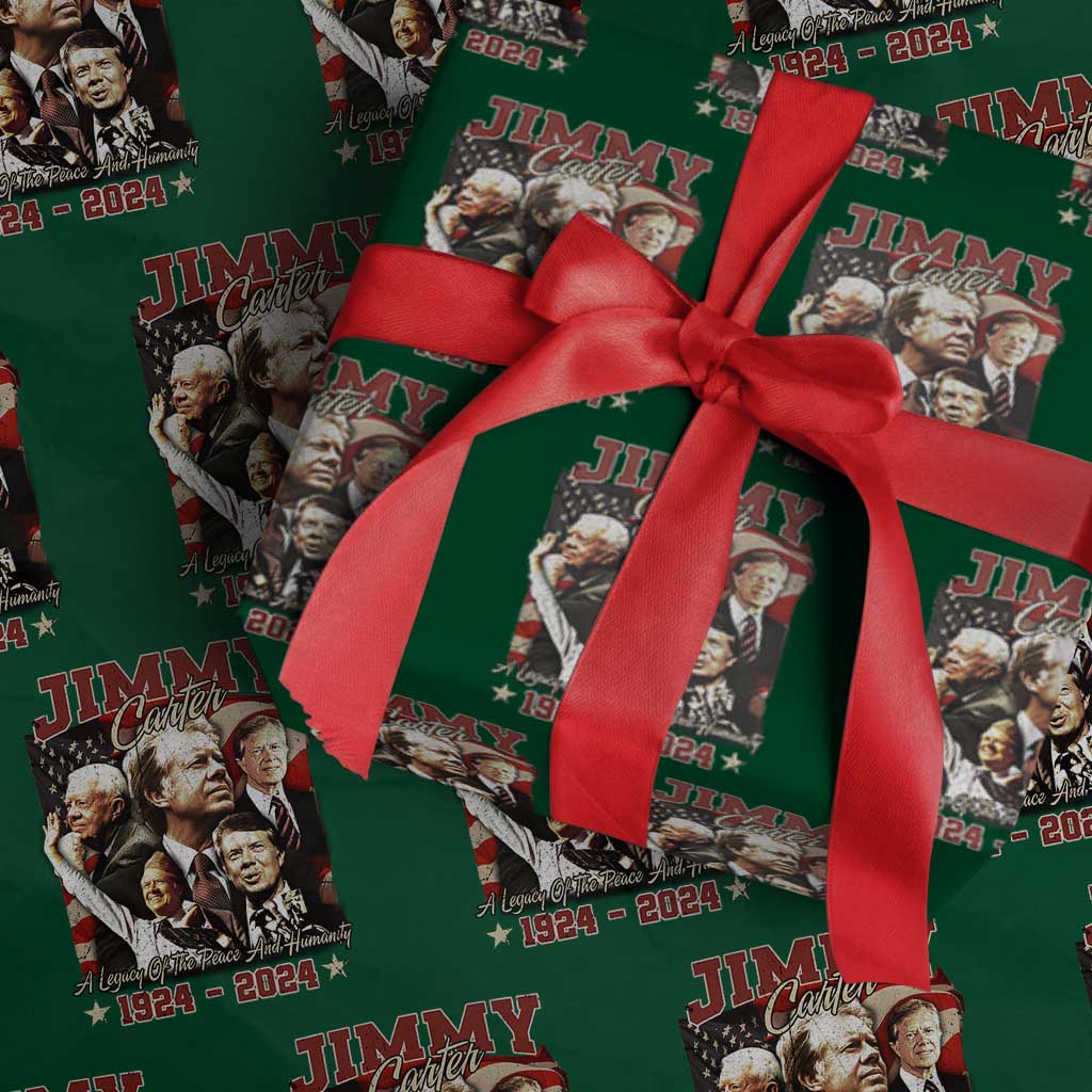 39th President Jimmy Carter Wrapping Paper Roll A Legacy Of Peace And Humanity USA Legacy - Wonder Print Shop