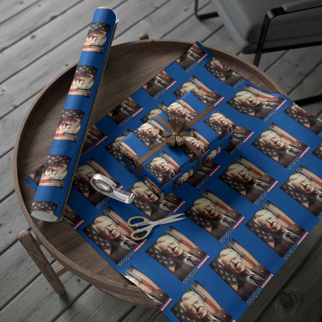 39th President Jimmy Carter Wrapping Paper Roll America's Grandpa Presidents' Day USA Flag Vintage - Wonder Print Shop
