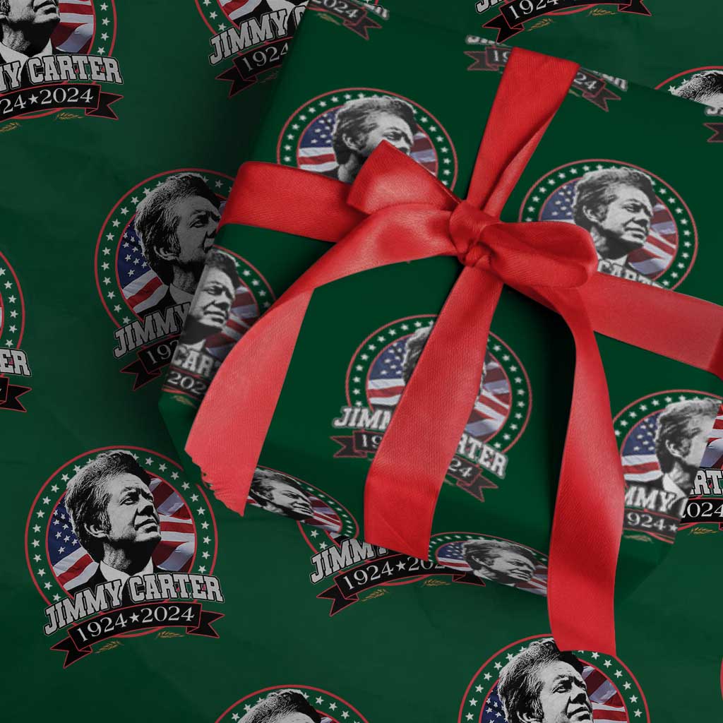 39th President Jimmy Carter Wrapping Paper Roll USA Legacy American Flag - Wonder Print Shop