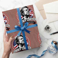 39th President Jimmy Carter Wrapping Paper Roll USA Legacy American Flag - Wonder Print Shop