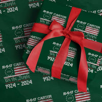 39th President Jimmy Carter Wrapping Paper Roll USA Legacy We The People Betsy Ross Flag - Wonder Print Shop