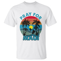 Pray For Maui Maui Strong Hawaii Strong Retro T Shirt - Wonder Print Shop