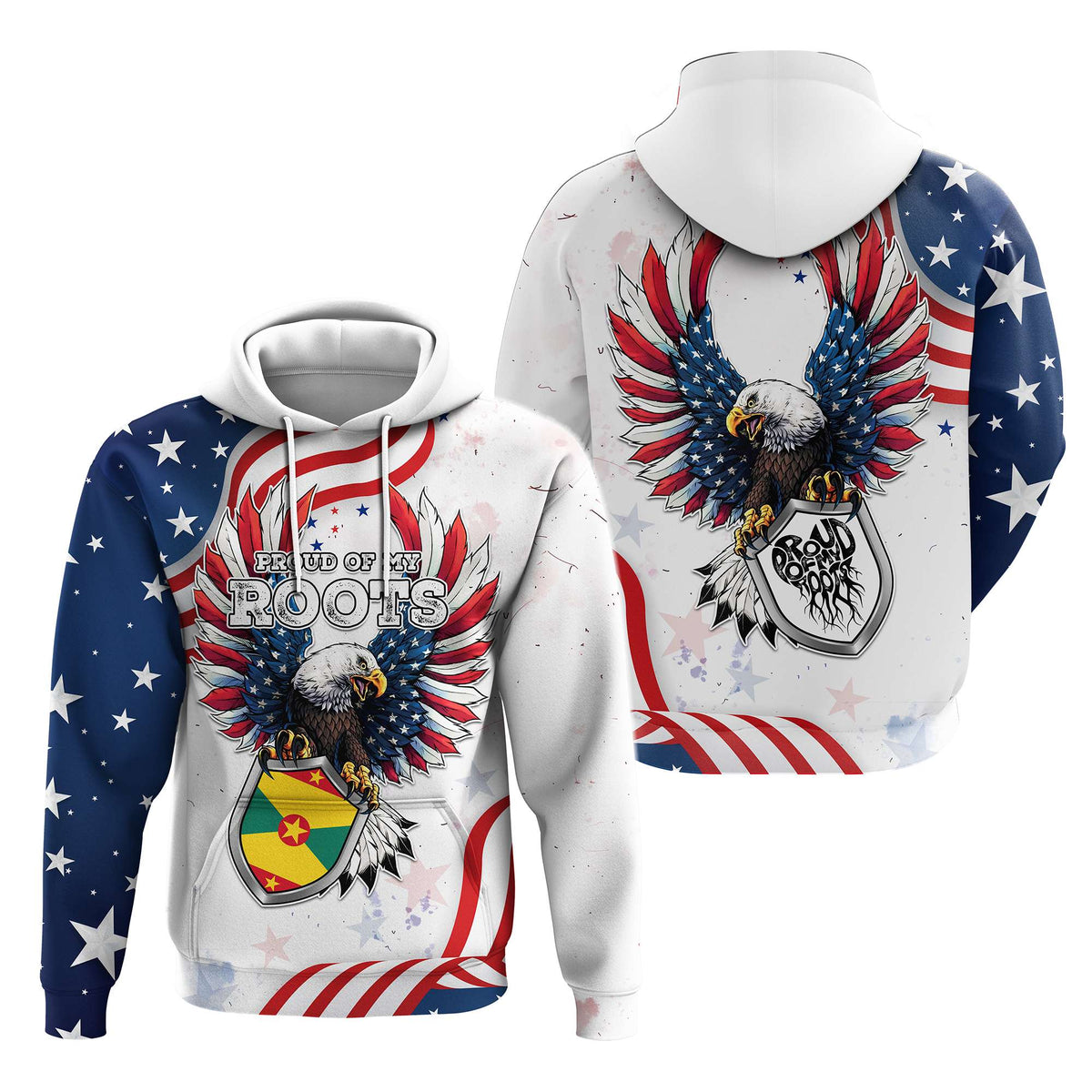Custom Caribbean American Heritage Month Hoodie Proud Of My Roots | Wonder Print Shop