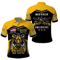 Custom BSMC Buffalo Soldiers Polo Shirt Motorcycle Club Unique Style | Wonder Print Shop