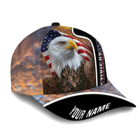 American Patriotic Eagle All Over Print Cap Personalized