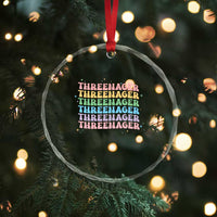 3rd Birthday Crystal Glass Ornament Toddler Threenager 3 Years Old Birthday Outfit