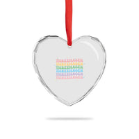 3rd Birthday Heart Crystal Glass Ornament Toddler Threenager 3 Years Old Birthday Outfit