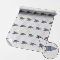 3rd Grade Teacher Pennant US Flag Back to School Wrapping Paper Roll