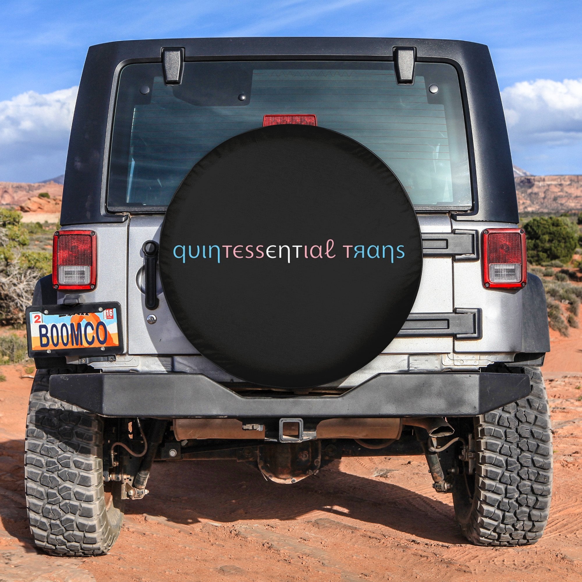 LGBT Tire Covers - Quintessential Trans Spare Tire Cover NO.340 LT8 - Wonder Print Shop