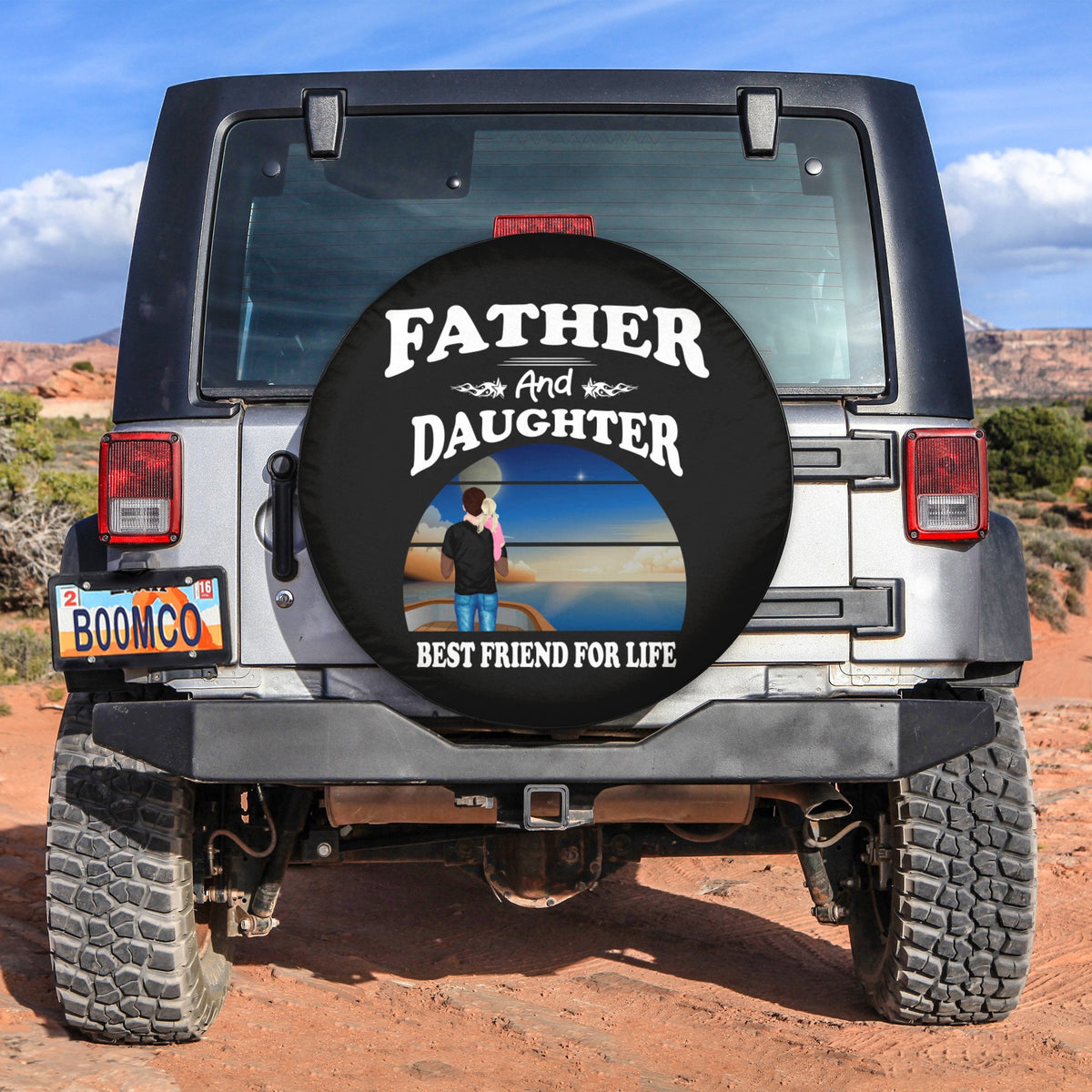 Father's Day Tire Covers - Father And Daughter Best Friends For Life Spare Tire Cover NO.322 LT8 - Wonder Print Shop