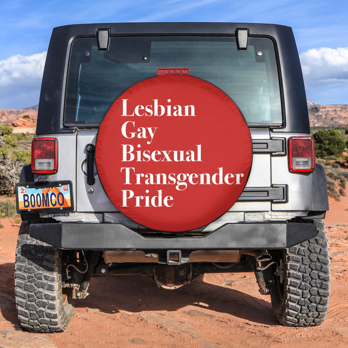 LGBT Tire Covers - Lesbian Gay Bisexual Transgender Pride Spare Tire Cover NO.343 LT8 - Wonder Print Shop