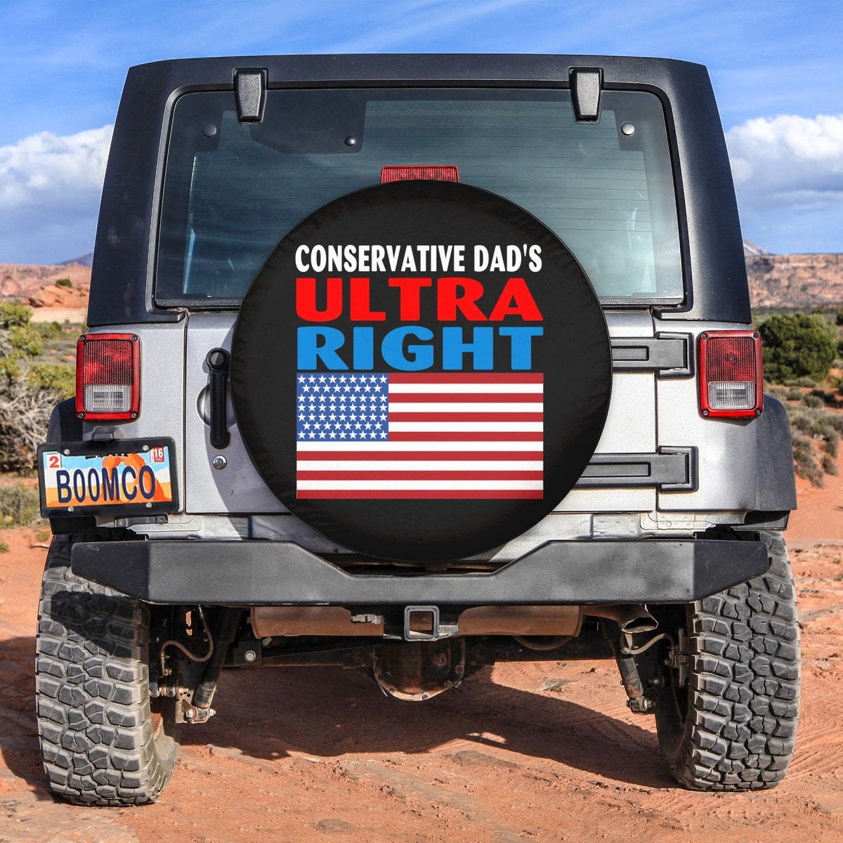 4th Of July Tire Covers - US Independence Day Conservative Dad's Ultra Right Spare Tire Cover NO.94 LT8 - Wonder Print Shop