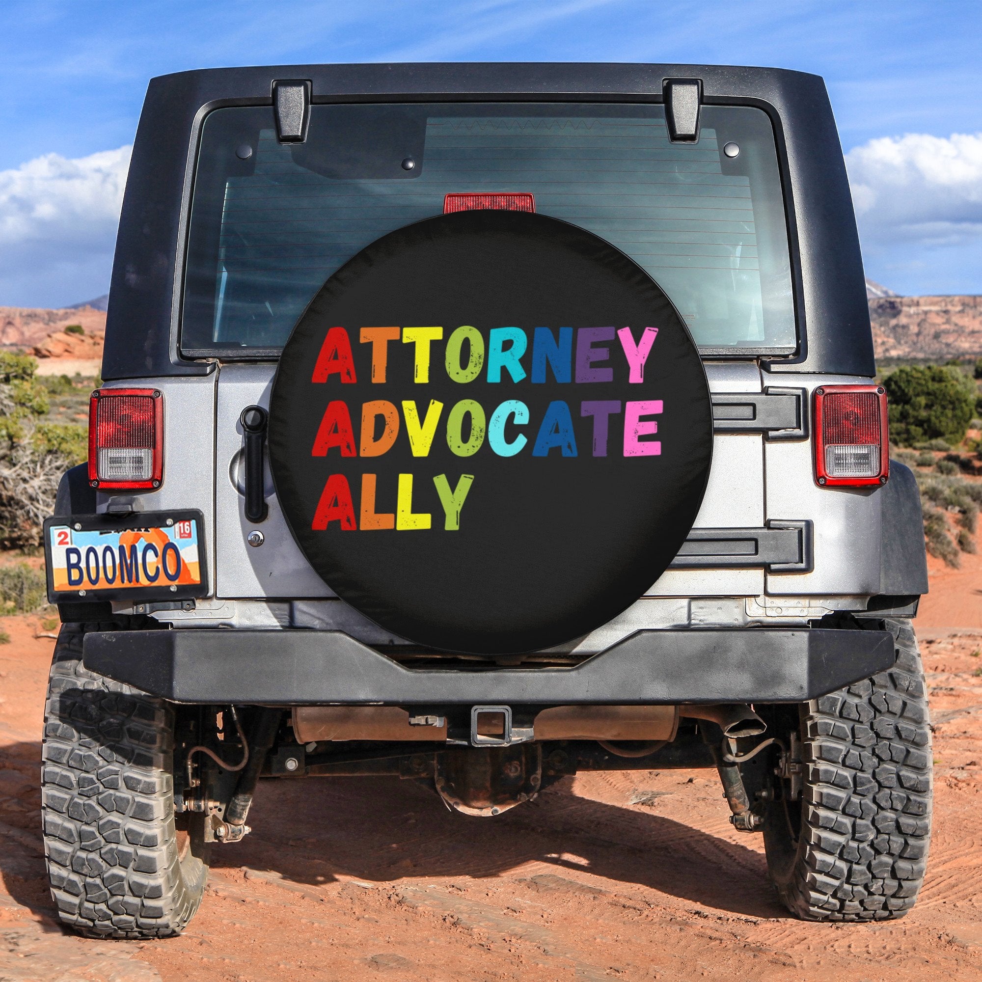 LGBT Tire Covers - Attorney Advocate Ally Spare Tire Cover NO.353 LT8 - Wonder Print Shop