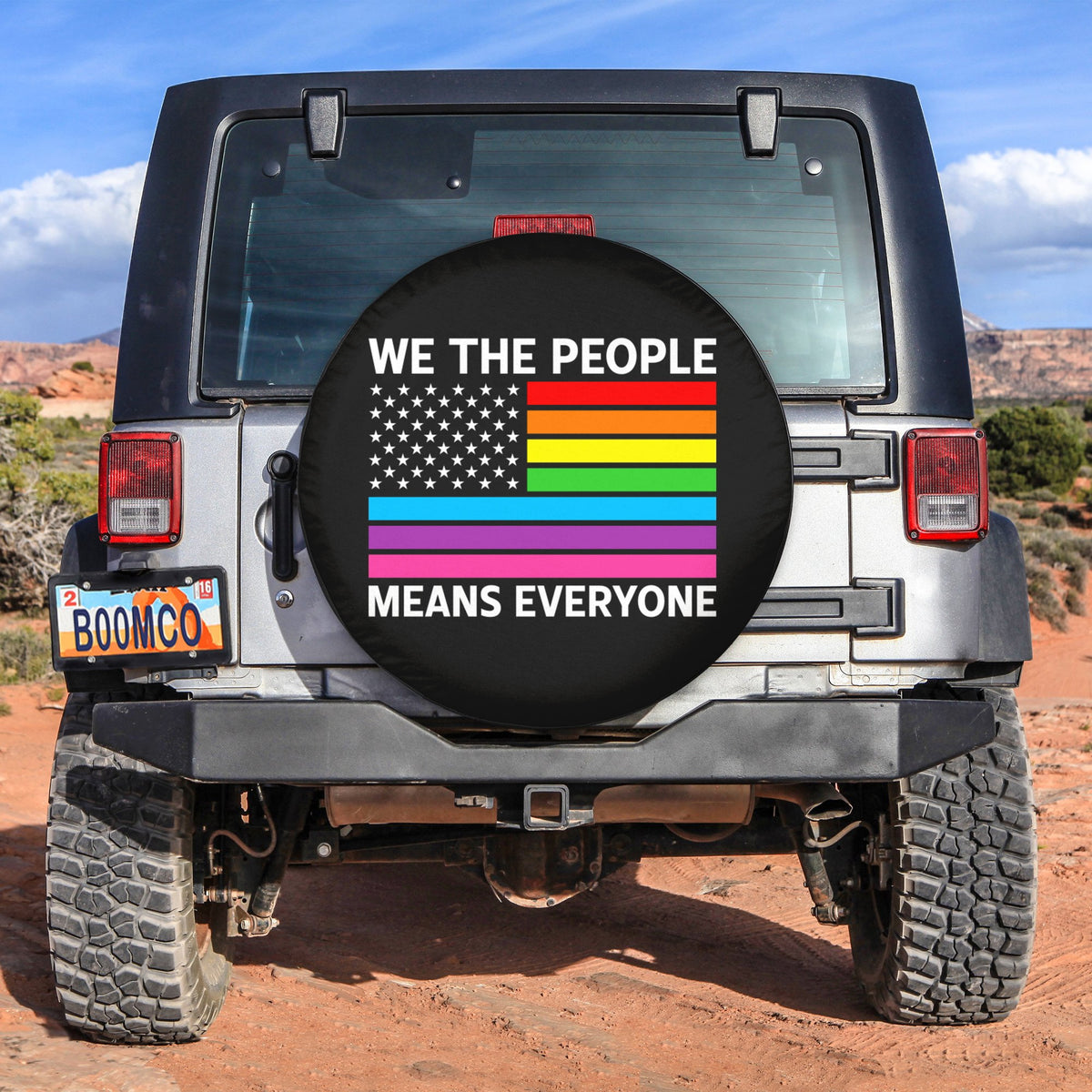 LGBT Tire Covers - We The People Means Everyone American Pride Spare Tire Cover NO.354 LT8 - Wonder Print Shop