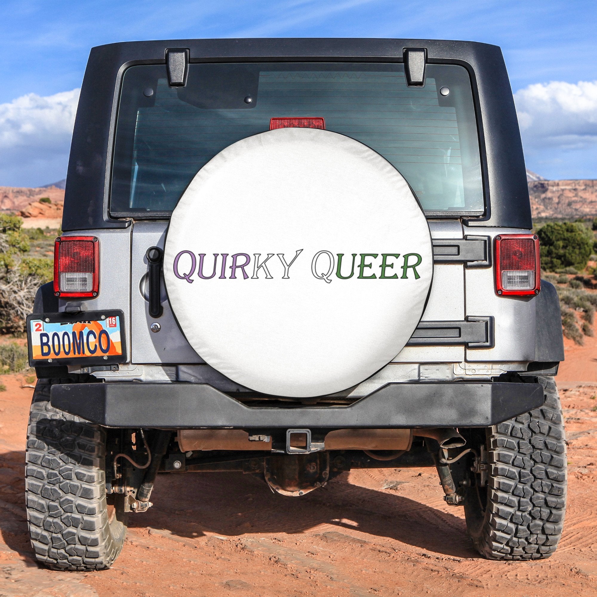 LGBT Tire Covers - Quirky Queer Spare Tire Cover NO.364 LT8 - Wonder Print Shop