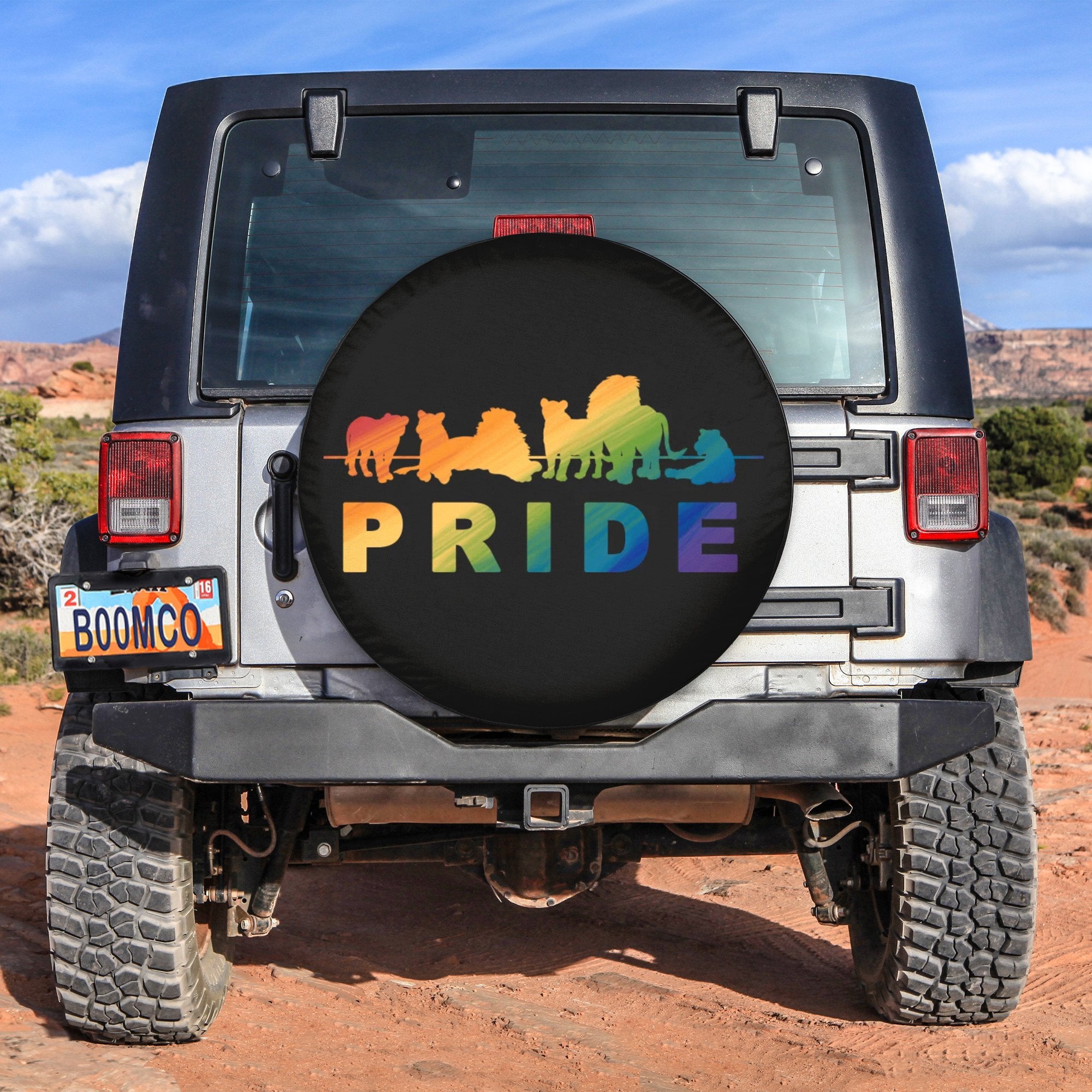 LGBT Tire Covers - Pride Lion Family Spare Tire Cover NO.367 LT8 - Wonder Print Shop