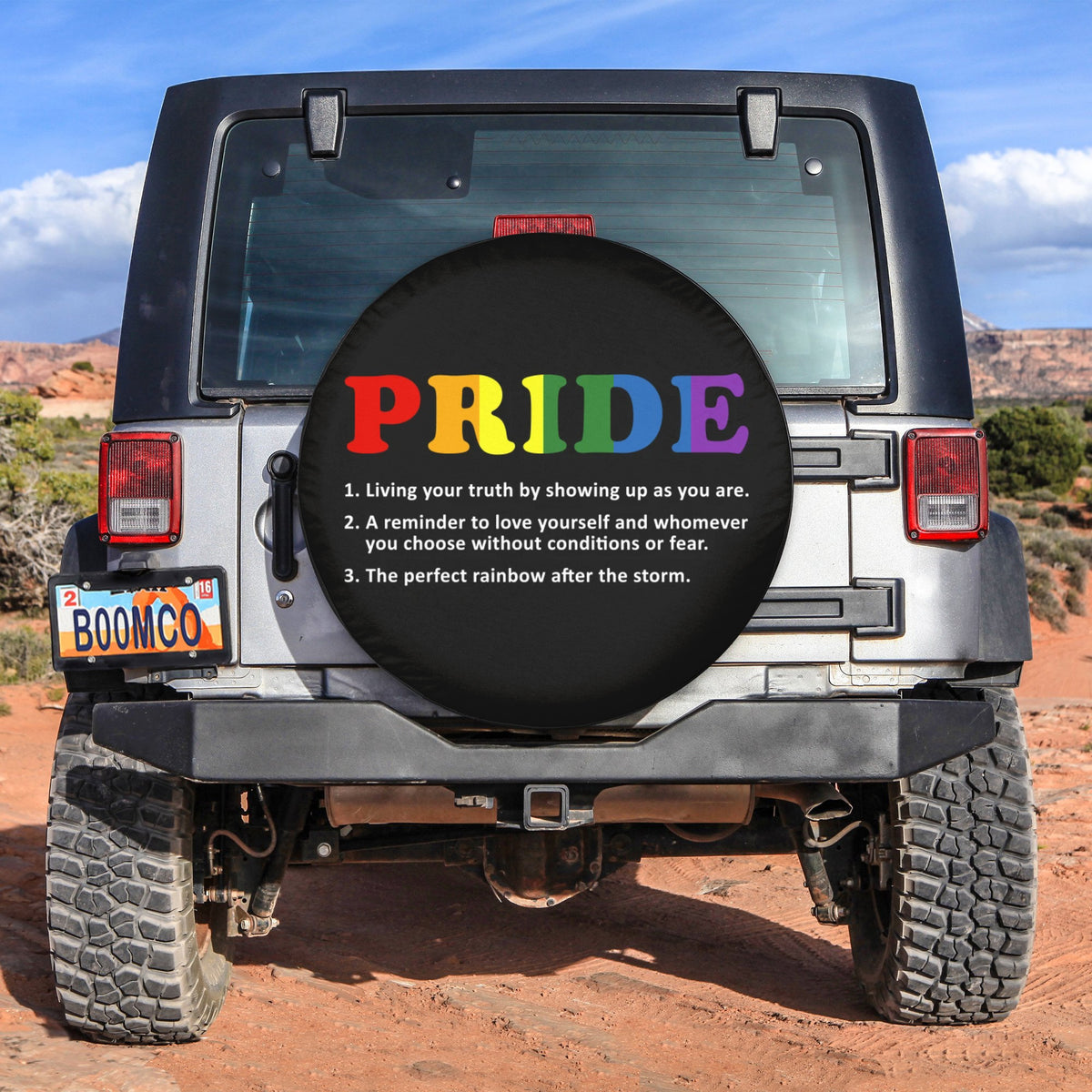 LGBT Tire Covers - Pride Spare Tire Cover NO.369 LT8 - Wonder Print Shop