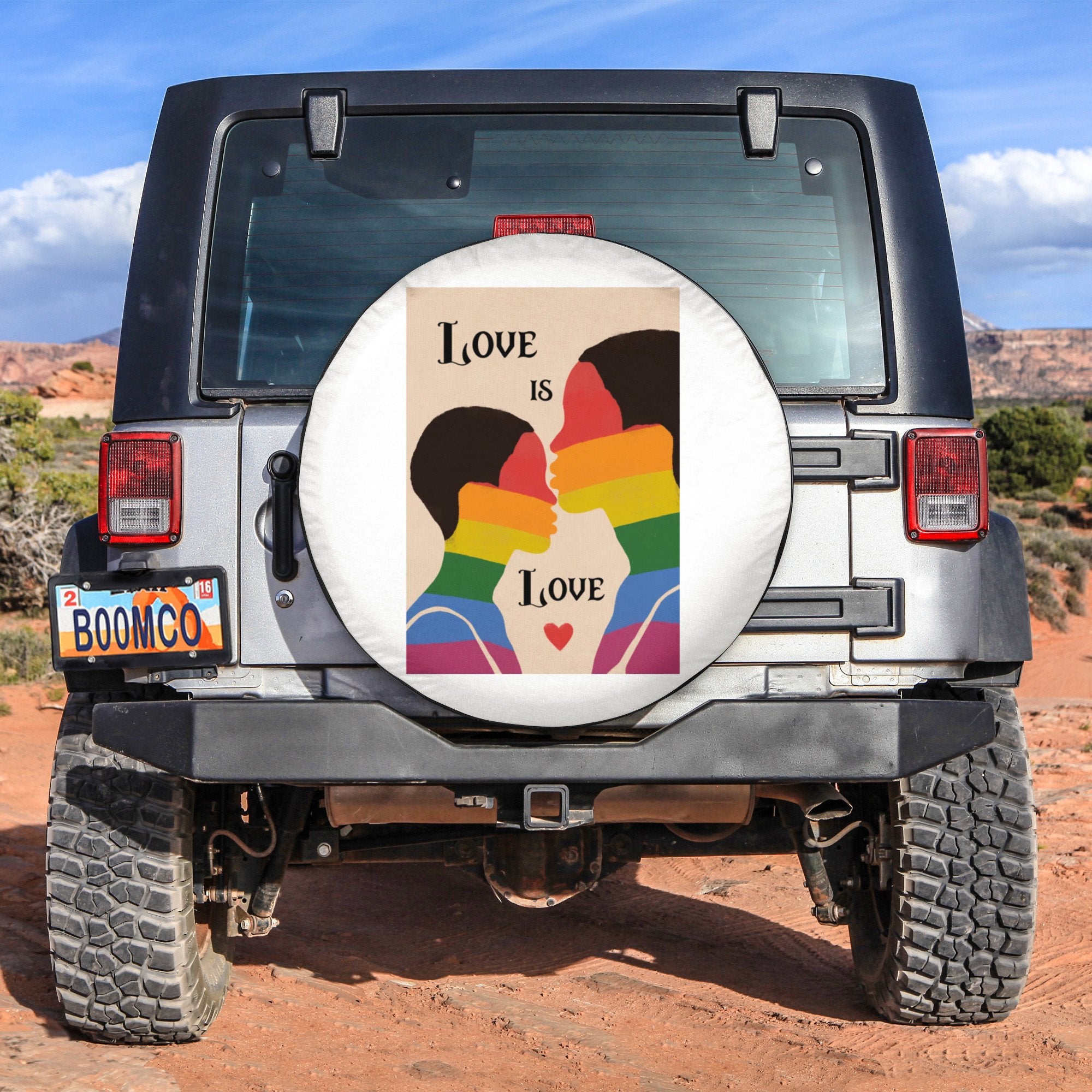 LGBT Tire Covers - Love Is Love Gay Pride Spare Tire Cover NO.370 LT8 - Wonder Print Shop