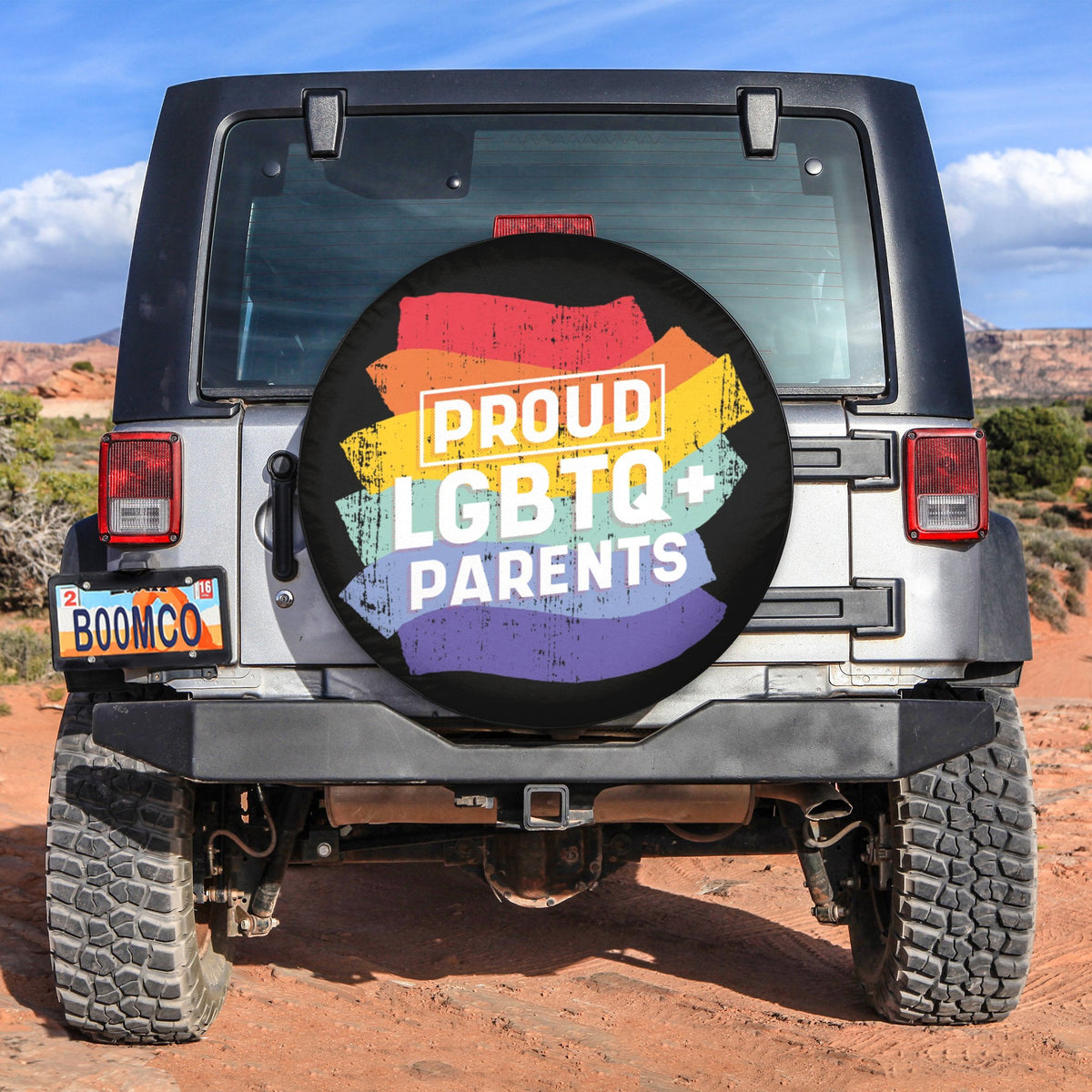 LGBT Tire Covers - Proud LGBTQ+ Parents Spare Tire Cover NO.371 LT8 - Wonder Print Shop