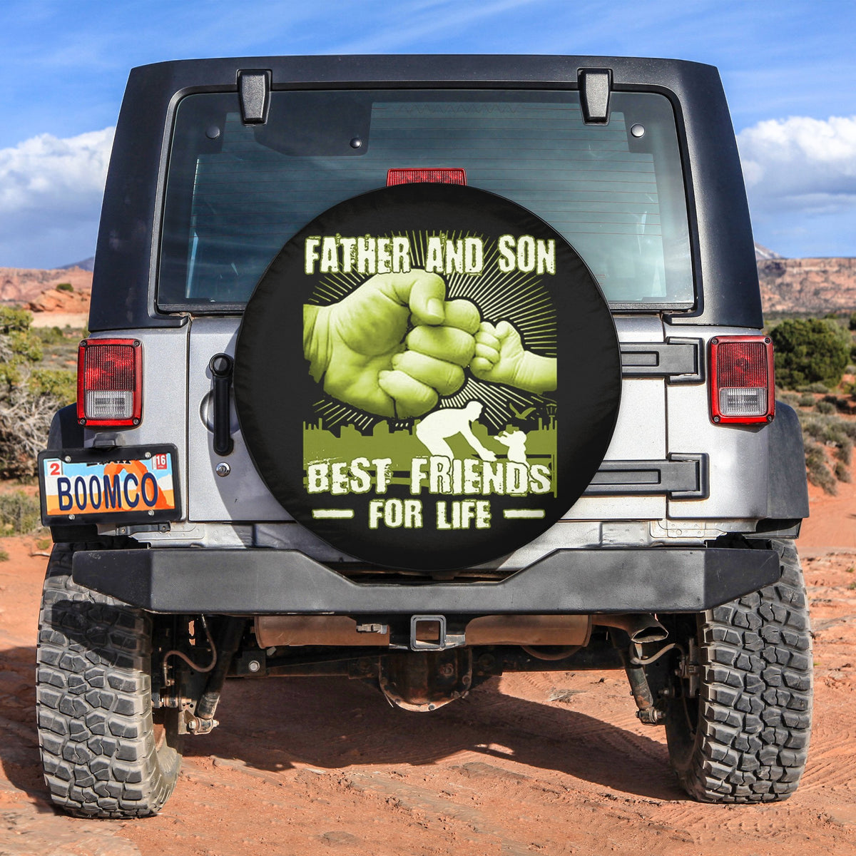 Father's Day Tire Covers - Father And Son Best Friends For Life Spare Tire Cover NO.324 LT8 - Wonder Print Shop