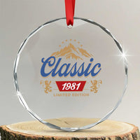 45th Birthday Beer Classic 1981 Limited Edition Crystal Glass Ornament Funny Gifts for 45 Year Olds