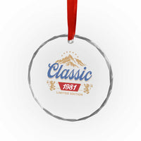 45th Birthday Beer Classic 1981 Limited Edition Crystal Glass Ornament Funny Gifts for 45 Year Olds