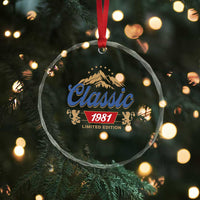 45th Birthday Beer Classic 1981 Limited Edition Crystal Glass Ornament Funny Gifts for 45 Year Olds