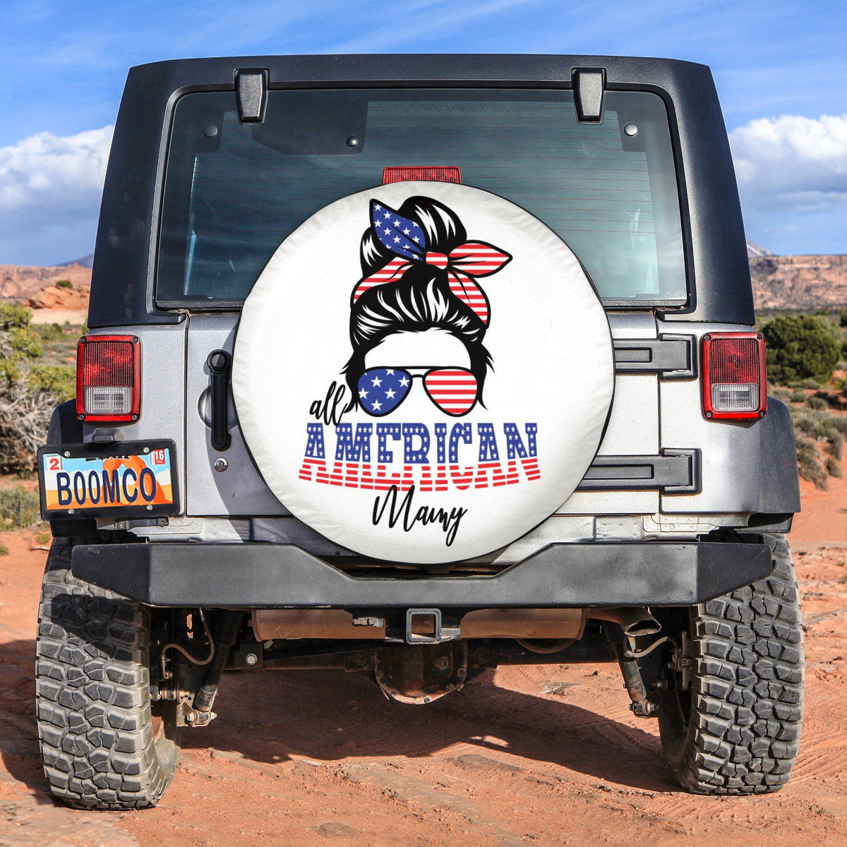 4th Of July Tire Covers - US Independence Day All American Mamy Spare Tire Cover NO.99 LT8 - Wonder Print Shop