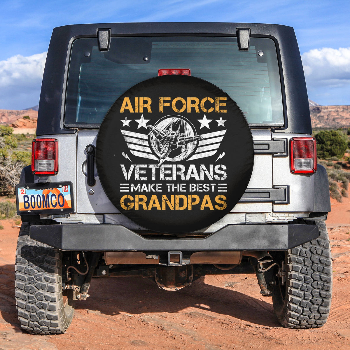 4th Of July Tire Covers - US Independence Day Air Force Veterans Make the Best Grandpas Spare Tire Cover NO.100 LT8 - Wonder Print Shop