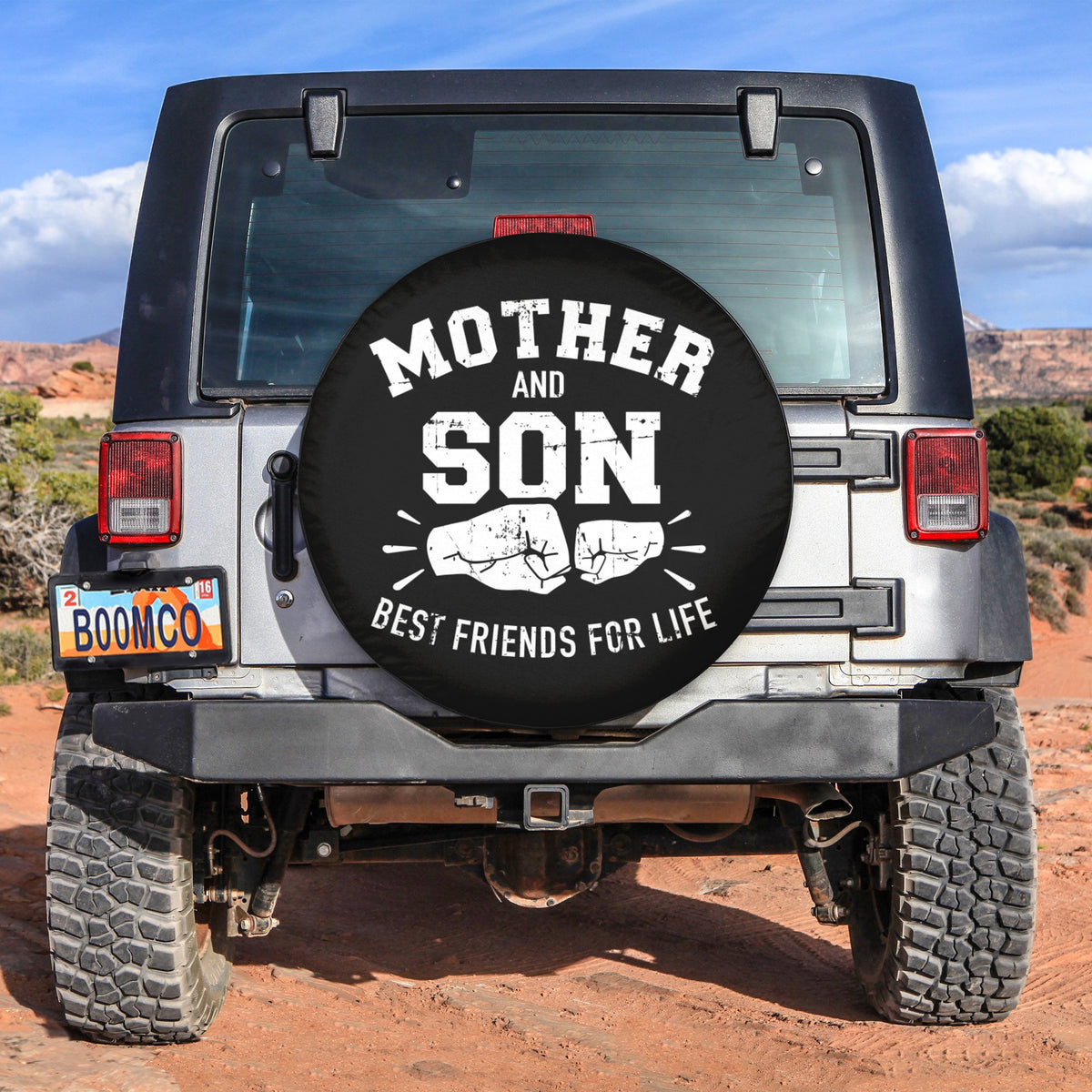 Best Friends Tire Covers - Mom And Son Best Friends For Life Spare Tire Cover NO.32 LT8 - Wonder Print Shop