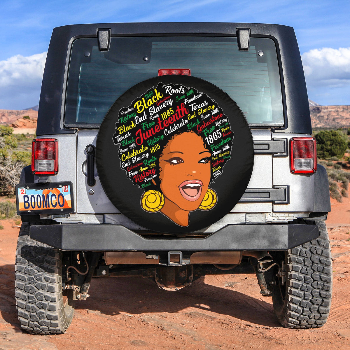 African Tire Covers - Juneteenth Spare Tire Cover Breaking Afro Woman Vibes NO.49 LT8 - Wonder Print Shop