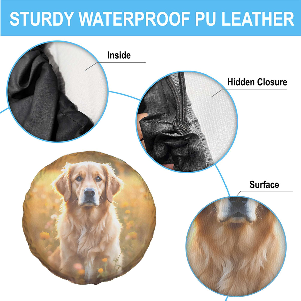 Custom Photo Spare Tire Cover Watercolor Effect - Wonder Print Shop