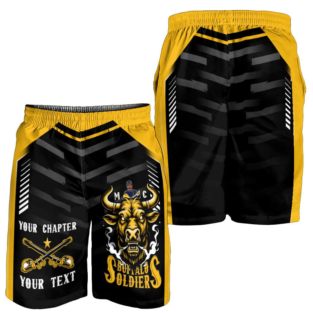 Custom BSMC Buffalo Soldiers Men Short Motorcycle Club Unique Style | Wonder Print Shop