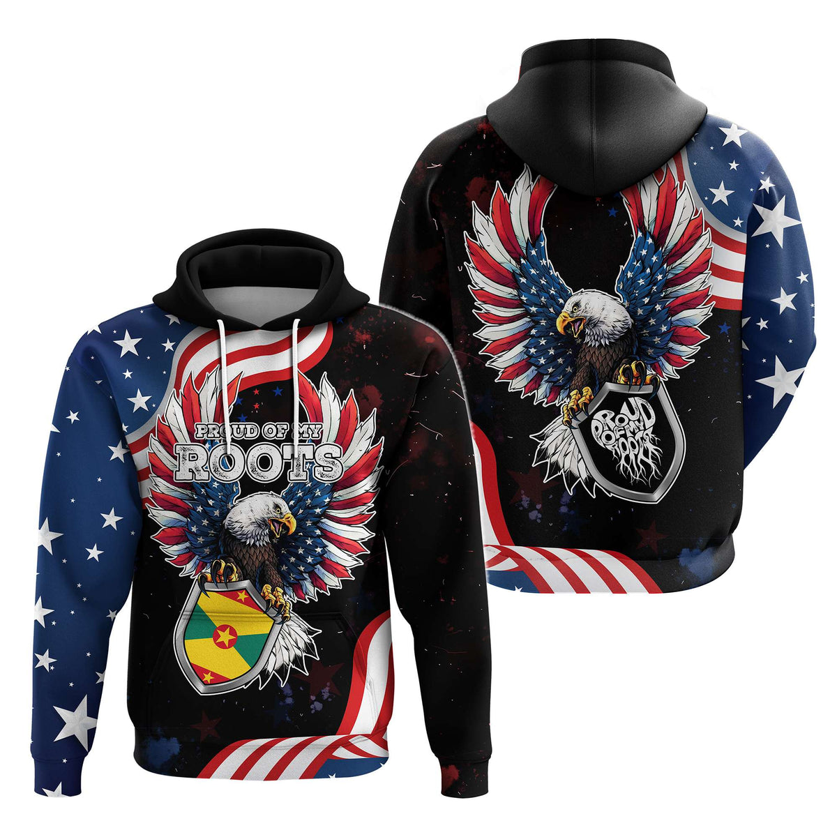 Custom Caribbean American Heritage Month Hoodie Proud Of My Roots | Wonder Print Shop