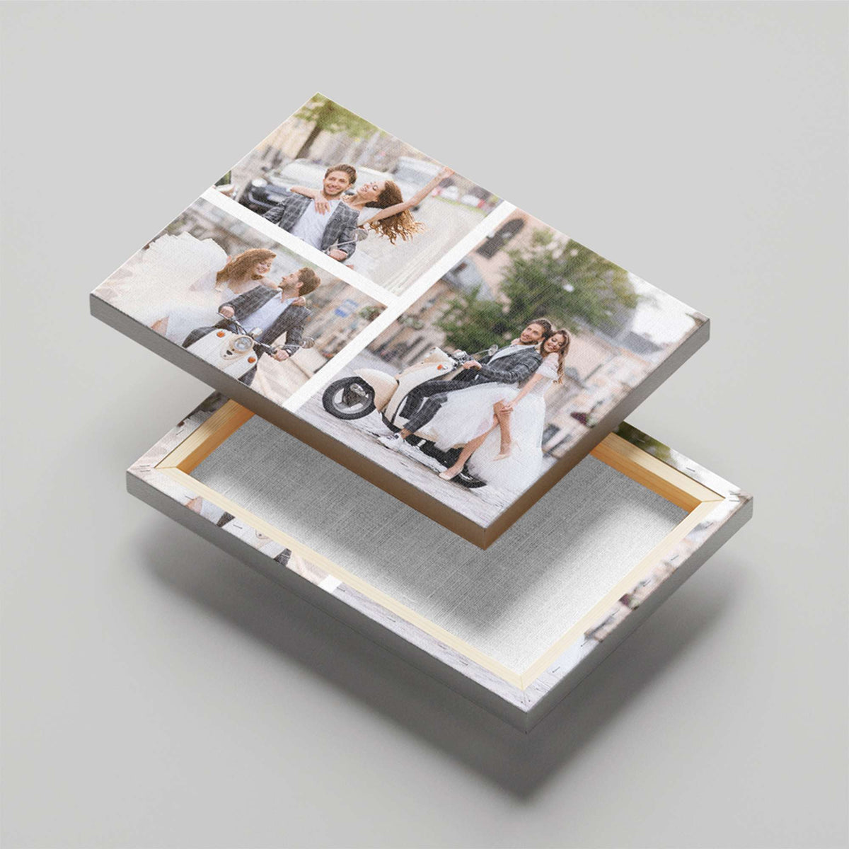 Custom Photo Canvas Wall Art Prints Design 1 - 5 Photo Collage - Wonder Print Shop