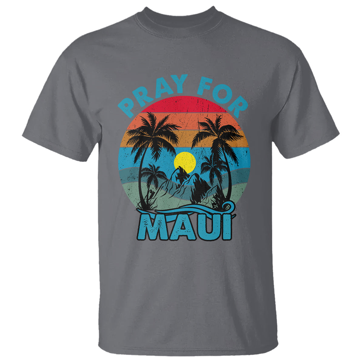 Pray For Maui Maui Strong Hawaii Strong Retro T Shirt - Wonder Print Shop