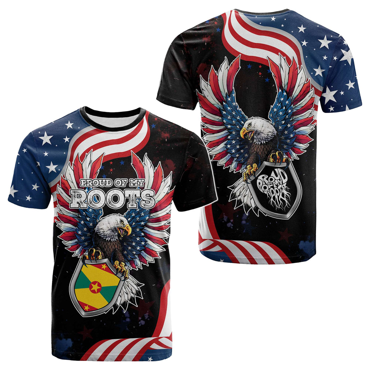 Custom Caribbean American Heritage Month T Shirt Proud Of My Roots | Wonder Print Shop