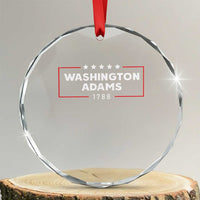 4th July George Washington 1788 Crystal Glass Ornament Retro President Campaign - Wonder Print Shop