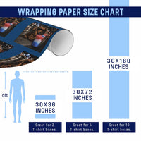 4th Of July Dachshund Drinking Slushie Wrapping Paper Roll Patriotic 250 Anniversary USA Dog Lovers Funny Meme