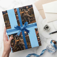 4th of July Raccoon Wrapping Paper Roll Chill The Fourth Out
