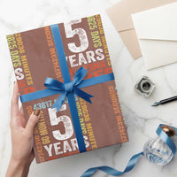 5 Years Of Being Sober Wrapping Paper Roll 5 Years Sobriety Anniversary Addiction Recovery