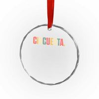 50th Birthday Cincuenta Crystal Glass Ornament Spanish Mexican 50 Years Old Bday