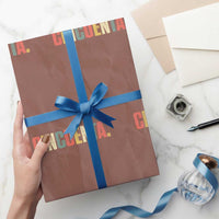 50th Birthday Cincuenta Wrapping Paper Roll Spanish Mexican 50 Years Old Bday