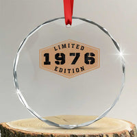 50th Birthday Crystal Glass Ornament 1976 Limited Edition Gifts For Turning 50
