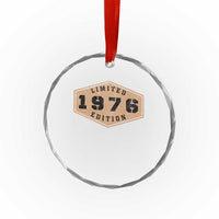50th Birthday Crystal Glass Ornament 1976 Limited Edition Gifts For Turning 50