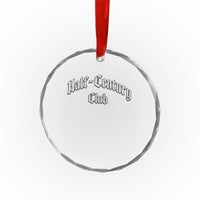 50th Birthday Crystal Glass Ornament Half Century Club Gothic 50 Years Old Bday