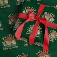 50th Birthday Golf Wrapping Paper Roll Funny Fif Tee And Still On Par 50 Years Old