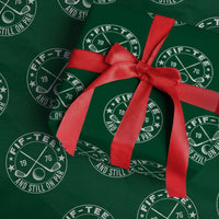 50th Birthday Golf Wrapping Paper Roll Vintage 1976 Fif Tee And Still On Par Golf Lover Gift